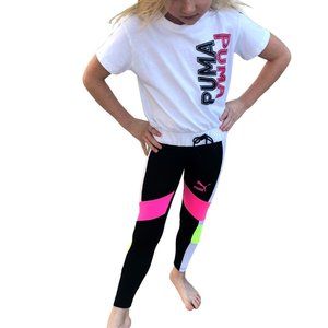 Little Girl's Puma Active Wear Set Shirt, Leggings, Sweatshirt